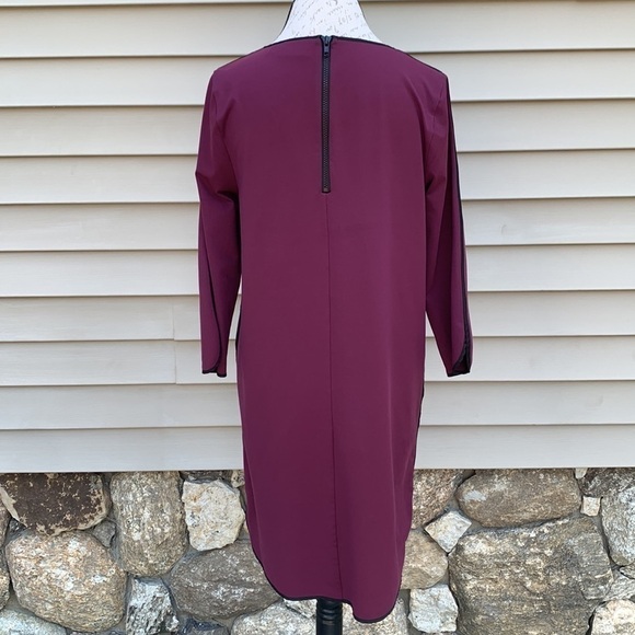 CYNTHIA ROWLEY 3/4 Sleeve Dress - Boysenberry with Black Trim - Picture 14 of 16